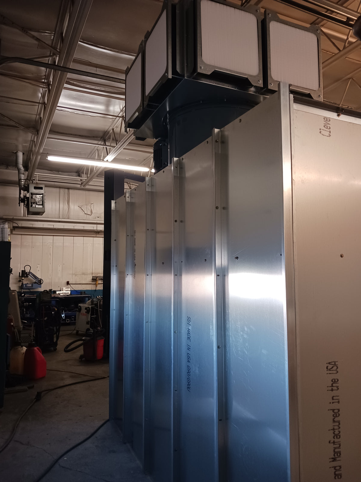 Powdercoat Booth Track 10x8x8 Powder Coat Booth | USA Made | Fab Shop Supply